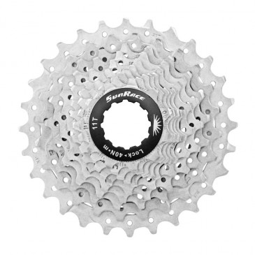 CASSETTE 10V. SUNRACE RS0 11-28 ROUTE POUR SHIMANO (NIVEAU 105) METALLIC SILVER (LIVRE EN BOITE) (11-12-13-14-15-17-19-21-24-28) 4710944253290