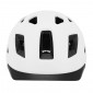 CASQUE VELO ADULTE GIST URBAIN SMART BLANC IN-MOLD AVEC ECLAIRAGE ARRIERE TAILLE 52-58 REGLAGE MOLETTE - LUMIERE VISIBLE A 200m 8013271333830