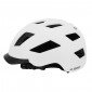 CASQUE VELO ADULTE GIST URBAIN SMART BLANC IN-MOLD AVEC ECLAIRAGE ARRIERE TAILLE 52-58 REGLAGE MOLETTE - LUMIERE VISIBLE A 200m 8013271333830