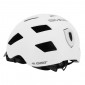 CASQUE VELO ADULTE GIST URBAIN SMART BLANC IN-MOLD AVEC ECLAIRAGE ARRIERE TAILLE 52-58 REGLAGE MOLETTE - LUMIERE VISIBLE A 200m 8013271333830