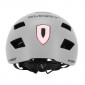 CASQUE VELO ADULTE GIST URBAIN SMART GRIS IN-MOLD AVEC ECLAIRAGE ARRIERE TAILLE 56-62 REGLAGE MOLETTE - LUMIERE VISIBLE A 200m 8013271333847