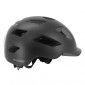 CASQUE VELO ADULTE GIST URBAIN SMART NOIR IN-MOLD AVEC ECLAIRAGE ARRIERE TAILLE 52-58 REGLAGE MOLETTE - LUMIERE VISIBLE A 200m 8013271333816