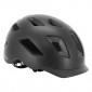 CASQUE VELO ADULTE GIST URBAIN SMART NOIR IN-MOLD AVEC ECLAIRAGE ARRIERE TAILLE 52-58 REGLAGE MOLETTE - LUMIERE VISIBLE A 200m 8013271333816