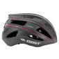 CASQUE VELO ADULTE GIST URBAIN LUXO NOIR IN-MOLD AVEC ECLAIRAGE USB 360° TAILLE 56-62 REGLAGE MOLETTE 8013271329871