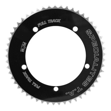 PLATEAU PISTE 5BRA D.144 TA FULL TRACK 53DTS NOIR ALU 7075 POUR CHAINE 3.17mm (1"1/8) 3662458005357