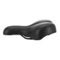 SELLE NEWTON CITY FLUIDYNAMIC DOUBLE DENSITE CONFORT 21 AVEC TROU CENTRAL MODERATE NOIR FEMME 268x199mm (OFFRE SPECIALE) 3700948228234