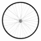 WHEEL FOR MTB- 26" FRONT - M 110 - Black - ALUMINIUM SILVER HUB - SOLID SPINDLE (sold with nuts 9X100) 3660429063139