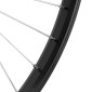 WHEEL FOR MTB- 26" FRONT - M 110 - Black - ALUMINIUM SILVER HUB - SOLID SPINDLE (sold with nuts 9X100) 3660429063139