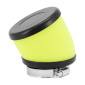 AIR FILTER-TOP PERFORMANCES - BLACK /YELLOW FOAM Ø 49 mm ELBOW FIXING 3700948293935