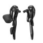 SHIFTERS SET FOR ROAD BIKE - MICROSHIFT 10 SPEED- DOUBLE -ALUMINIUM- BLACK (PAIR) COMPATIBLE SHIMANO 3700948241530