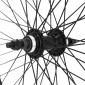 WHEEL FOR BMX 20" -Rear - FLIP-FLOP HUB - ALUMINIUM BLACK 48 Spokes -. Axle 3/8 3700948277201