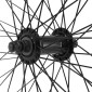 ROUE BMX 20" AVANT NOIR MOYEU ALU NOIR 48T. AXE PLEIN 3/8 AVEC ECROUS JANTE 25C 3700948277218