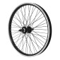 WHEEL FOR BMX 20" -Rear - FLIP-FLOP HUB - ALUMINIUM BLACK 48 Spokes -. Axle 3/8 3700948277201