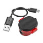 ECLAIRAGE VELO USB ARRIERE SUR TIGE SELLE SIGMA NUGGET II FLASH (AUTONOMIE 5H MODE NORMAL ET 8H MODE FLASH) NOIR 4016224150519