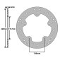 BRAKE DISC FOR BMW 1000 S R 2013>2018, S RR 2009>2018, S RR HP42013>2014 -REAR - (EXT Ø 220mm / INT Ø 119.7 mm / 5 holes) -NEWFREN- 8025832291824