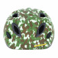 CASQUE VELO ENFANT POLISPORT JUNIOR ARMY VERT TAILLE 52-56cm AVEC MOLETTE ET ECLAIRAGE LED (VENDU SUR CARTE) 5604415123986