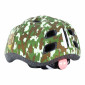 CASQUE VELO ENFANT POLISPORT JUNIOR ARMY VERT TAILLE 52-56cm AVEC MOLETTE ET ECLAIRAGE LED (VENDU SUR CARTE) 5604415123986