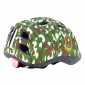 CASQUE VELO ENFANT POLISPORT JUNIOR ARMY VERT TAILLE 52-56cm AVEC MOLETTE ET ECLAIRAGE LED (VENDU SUR CARTE) 5604415123986