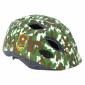 CASQUE VELO ENFANT POLISPORT JUNIOR ARMY VERT TAILLE 52-56cm AVEC MOLETTE ET ECLAIRAGE LED (VENDU SUR CARTE) 5604415123986