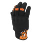 GLOVES " Summer" MALOSSI BLACK/ORANGE Euro 8 (S) (APPROVED EN 13594:2015) 3700948266038