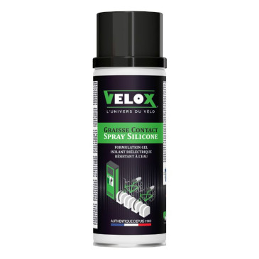 VELOX DIELECTRIC INSULATING GREASE - SILICON - PROTECTS E-BIKES CONNEXIONS AGAINST CORROSION AND HUMIDITY (SPRAY 200ml) 3660429244361