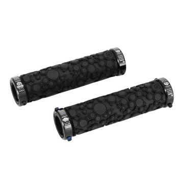 POIGNEE VTT BIKE RIBBON BUBBLE NOIR 22mm GEL DOUBLE SERRAGE CHC (PAIRE) 8027312006157