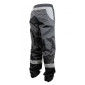 RAIN PANTS - WATERPROOF- BLACK WITH REFLECTIVE STRIPE - XL (EEC APPROVED) - size 1.78 > 1.88m 3700256045615