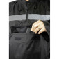 RAIN PONCHO - ADULT - P2R M Black - WATERPROOF WITH HOOD - from 1.68 > 1.78m 3700256045639