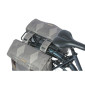 DOUBLE BAG FOR BICYCLE -REAR- BASIL ELEGANCE 40lt GREY - VELCRO TAPES ON REAR CARRIER (49x36x8 cm) 8715019183942