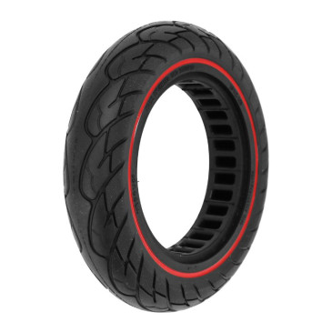 TYRE FOR E-SCOOTER 10 X 2.125 BLACK/RED - SOLID TYRE (DUALTRON / APOLLO AND OTHERS BRANDS.) 3700948285930