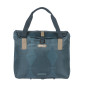 SACOCHE ARRIERE VELO LATERALE SAC BANDOULIERE BASIL CITY SHOPPER ELEGANCE BLEU ESTATE DROIT/GAUCHE 20/26L FIXATION HOOK-ON PORTE BAGAGE FERMETURE PLIANT ANTI-PLUIE 8715019183911