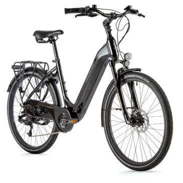 VELO ELECTRIQUE/VAE CITY 26 LEADER FOX LOTUS 2023 MIXTE NOIR 7V MOTEUR ROUE AR BAFANG 36V 45Nm BATTERIE 15Ah (20'' - H52cm - TAILLE L - POUR ADULTE DE 178cm à 185cm) 8592826036377