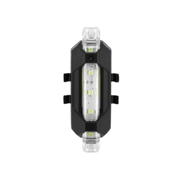 INDICATOR LIGHT FOR REAR WHEEL HUB ON E-SCOOTER XIAOMI M365, PRO BLANC (RECHARGEABLE USB) -SELECTION P2R- 7427246039671