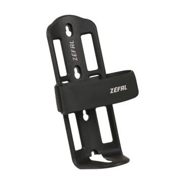 PORTE BIDON ZEFAL Z ADVENTURE CAGE NOIR POUR BOUTEILLE EAU, SACOCHE DE FOURCHE (RESINE THERMOPLASTIQUE) - SANGLE VELCRO REGLABLE POUR BOUTEILLE 1.5L 3420586601267