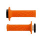 GRIP- DOMINO ORIGINAL- OFF ROAD D100 ORANGE - CLOSED END/LOCK ON (116-125mm) (supplied with 4 rings) (PAIR) 8033900017887