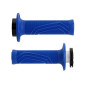 GRIP- DOMINO ORIGINAL- OFF ROAD D100 BLUE - CLOSED END/LOCK ON (116-125mm) (supplied with 4 rings) (PAIR) 8033900017894