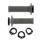 GRIP- DOMINO ORIGINAL- OFF ROAD D100 GREY - CLOSED END/LOCK ON (116-125mm) (supplied with 4 rings) (PAIR) 8033900016927