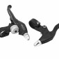 BRAKE LEVERS SET- -FOR MTB/URBAN- "4 FINGER" TEKTRO - With integrated bell - For V-Brakes - COMPATIBLE GRIPSHIFT (PAIR) 3700948239650