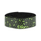 RUBAN DE GUIDON / CINTRE NEWTON EBON NOIR DEGRADE VERT AVEC BOUCHONS (CONFORTABLE EPAISSEUR 2.6mm) -GUIDOLINE- 3700948242841