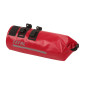 HANDLEBAR BAG FOR BICYCLE - ZEFAL Z ADVENTURE F18 AERO -RED - ON VELCRO TAPES (Lg41cmxD16.5 - 8 Lt) 3420586601212