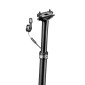 DROPPER SEATPOST FOR MTB - SWITCH SW-80 ALUMINIUM BLACK Ø 31,6 Lg330mm (ADJUSTMENT ON THE HANDLEBAR/INTERNAL CABLE - TRAVEL 80mm. 8013271290058