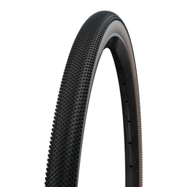 PNEU GRAVEL 700 X 40 SCHWALBE G-ONE ALLROUND NOIR/FLANC BRONZE RENFORT RACE GUARD TUBELESS READY TS (40-622) COMPATIBLE VAE 4026495901963