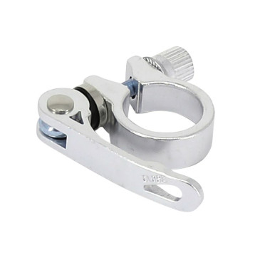 QUICK RELEASE SEATPOST CLAMP -ALUMINIUM SILVER Ø 28,6mm 3700948243435