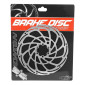 DISQUE DE FREIN VTT 6 TROUS NEWTON BRAKCO COMPATIBLE SHIMANO ET AUTRES 180mm ARGENT POUR VAE / E-BIKE AVEC RENFORT SUPPLEMENTAIRE DE 2mm + 6 VIS 3700948233979