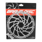 BRAKE DISC FOR MTB - 6 holes NEWTON BRAKCO COMPATIBLE SHIMANO AND MORE Ø 203mm SILVER - REINFORCED 2mm FOR E-BIKES 3700948233986