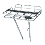 LUGGAGE RACK-FRONT- ON STAYS- BASIL-ALUMINIUM DECK WITH RIMS- ADJUSTABLE FOR 28''/26" (MAX LOAD 10KGS) (42x29x11cm) 8715019504082