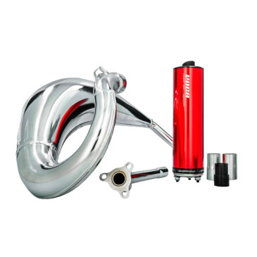 POT 50 A BOITE VOCA CROSS CHROMED POUR SHERCO 50 SM-R, SE-R (PASSAGE HAUT - SILENCIEUX ALU ROUGE) 3700948275962