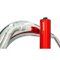 POT 50 A BOITE VOCA CROSS CHROMED POUR SHERCO 50 SM-R, SE-R (PASSAGE HAUT - SILENCIEUX ALU ROUGE) 3700948275962