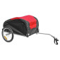 CARGO BICYCLE TRAILER- MAX LOAD 50Kg (INNER DIMENSIONS L67xl45xH25) Wheels16" - ASSEMBLY ON REAR WHEEL AXLE - With cover,safety flag and reflectors. 3700948241554