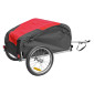 CARGO BICYCLE TRAILER- MAX LOAD 50Kg (INNER DIMENSIONS L67xl45xH25) Wheels16" - ASSEMBLY ON REAR WHEEL AXLE - With cover,safety flag and reflectors. 3700948241554